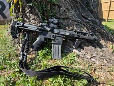 Palmetto State Armory PA-15 300blk Pistol with PDW Brace Red Dot ***Pre Owned***