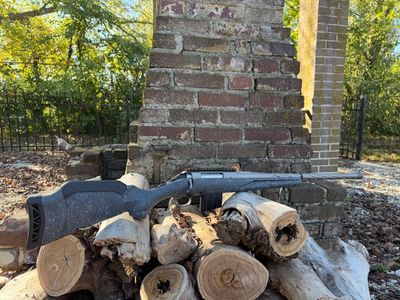 Ruger 46906 American Gen II Full Size 350 Legend 5+1 20" Cobalt Cerakote Threaded Barrel, Picatinny Rail Steel Receiver, Gray Splatter Adjustable Synthetic Stock