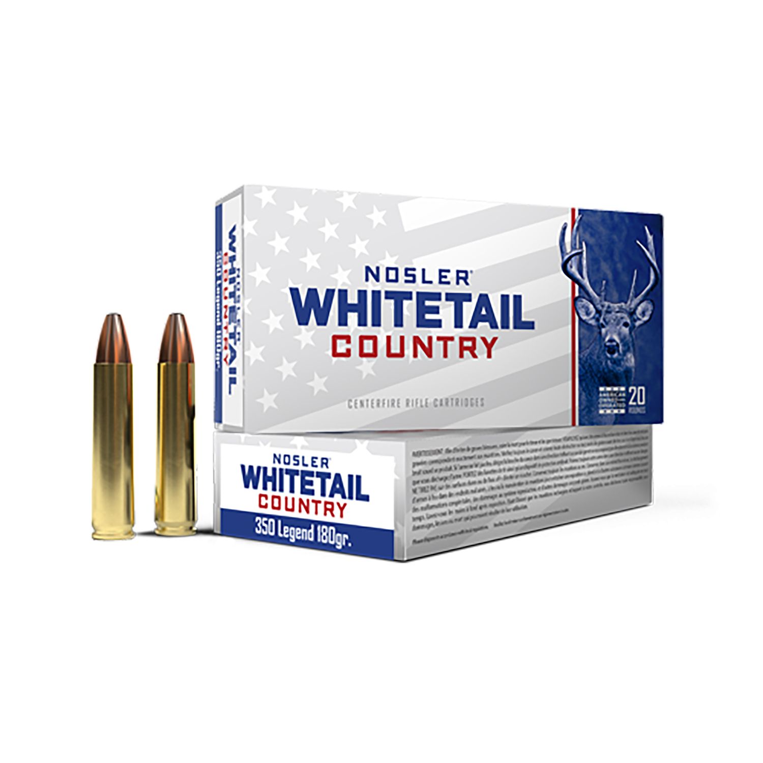 Nosler 40130 Whitetail Country 350Legend 180gr 20 Per Box/10 Case