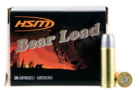 HSM 45C7N20 Bear Load 45 Colt 325 gr Wide Flat Nose 20 Per Box/ 20 Case