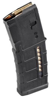 Magpul MAG556BLK PMAG GEN M3 30rd Detachable w/Capacity Window 223 Rem/5.56x45mm NATO Fits AR-15/M16/M4 Black Polymer
