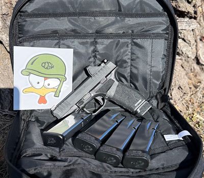 Springfield Armory HELLCAT PRO OSP 9MM BK 3" GEAR UP, RFX-11 Optic, 5 magazines(4-17rd/ 1-15rd)*Pre-owned*