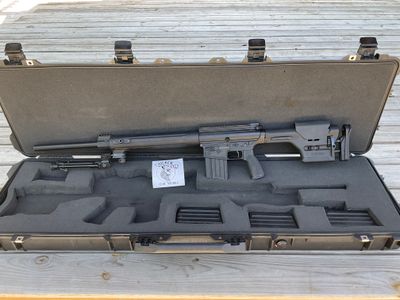 DPMS LR-308 24" Bull Barrel, Adjustable PRS Stock, Versa-pod bipod, 4 Mags &amp; Pelican case