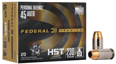 Federal Premium Law Enforcement 45 Auto HST JHP 230gr