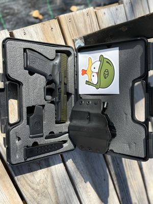 Canik TP9 SF Elite OD green/BLK 9mm W/Holster  ***Pre-Owned