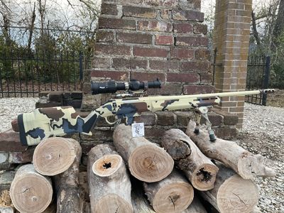 Ruger American .223 Remington Magpul Hunter Stock Camo Cerakote w/ Atlas Bipod &amp; Sig Sauer Tango-MSR 1-6X24 LPVO *Pre-owned*