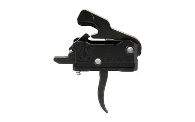 Rise Armament, RAVE Super Sporting Trigger, Curved, 3.5 lb Single Stage Pull, Black