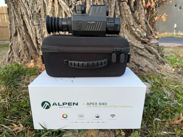 Alpen Apex ATH635 LRF 35mm Rifle Mounted Thermal, Rechargeable Battery, Laser Range Finder