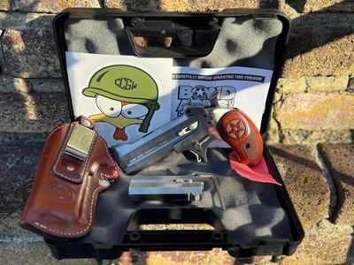 BOND ARMS COWBOY DEFENDER .22 MAG 3” BBL &amp; 45 Long Colt 4" BBL w/  Leather Holster