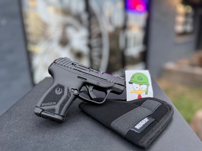 Ruger 13760 LCP Max Compact Frame 380 ACP 10+1 2.80" Black Oxide Alloy Steel Barrel, Black Nitride Alloy Steel Serrated Slide, Black Polymer Frame, Textured Grip, Manual Safety