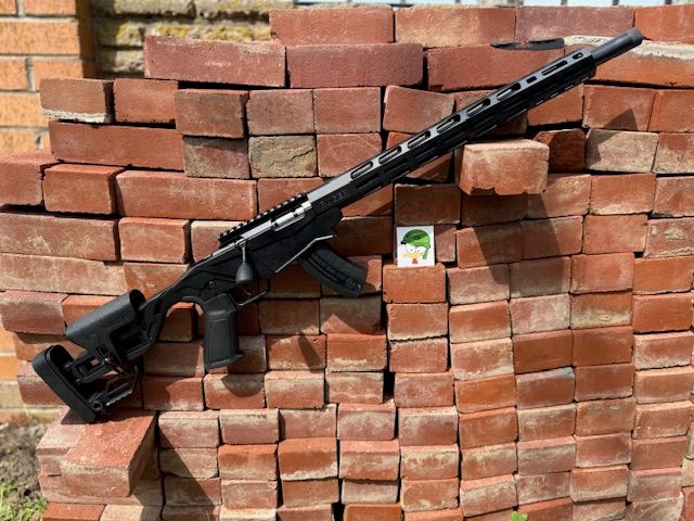 Ruger 8404 Precision Rimfire 22 WMR 15+1 18" Threaded Barrel, Hard Coat Anodized Finish, 15" Free-Float Handguards w/M-Lok Slots, Synthetic Adjustable Quick-Fit Precision Rimfire Stock, Black Polymer