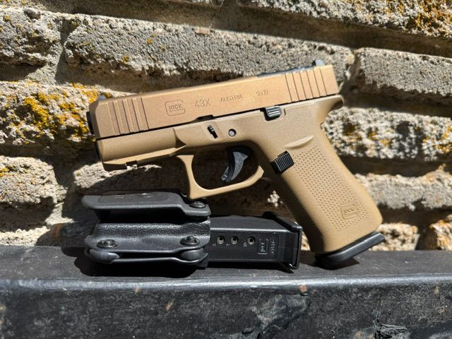 Glock 43X MOS Coyote 9mm PX435Z201FRMOSK