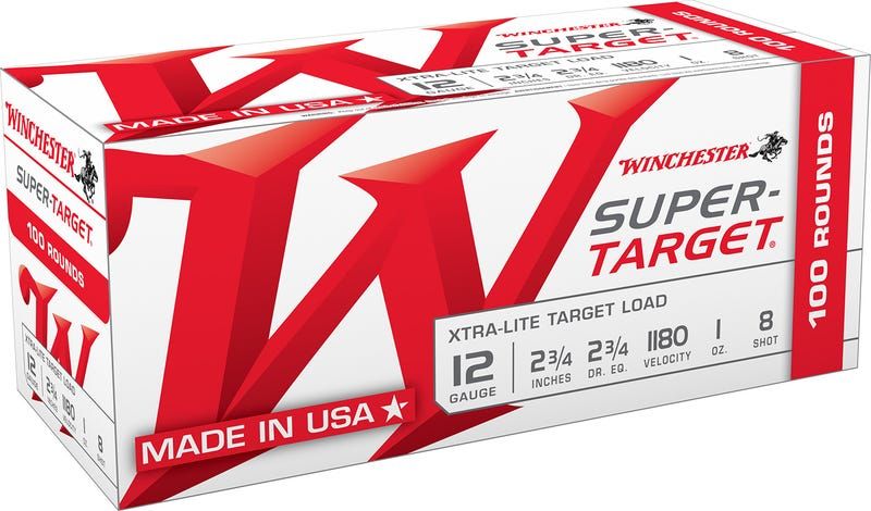 Winchester Super Target Xtra-Lite 12 GA-2.75" #8 Shot 1 oz 100-Rounds