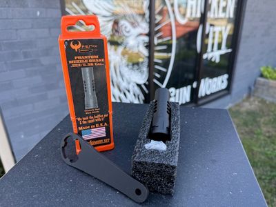 Fenix Armory Phantom Muzzle Brake .223/ 5.56 Cal, Black Nitride, Chromoly Steel - Not for Suppressor Use