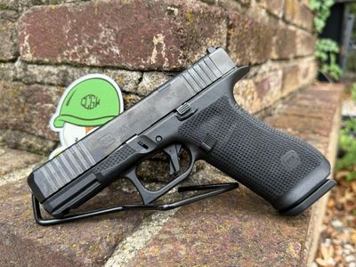 Glock  G45 Gen6 Crossover Frame 9mm Luger 17+1 4.02" Black GMB Barrel, Black nDLC Steel Optic Ready/Serrated Slide, Black Polymer Frame w/Accessory Rail, Interchangeable Backstrap Grip, Ambidextrous,