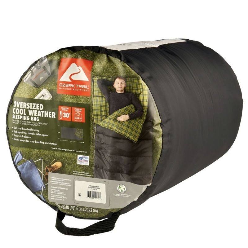 Ozark Trail Oversized 30F Cool Weather Sleeping Bag