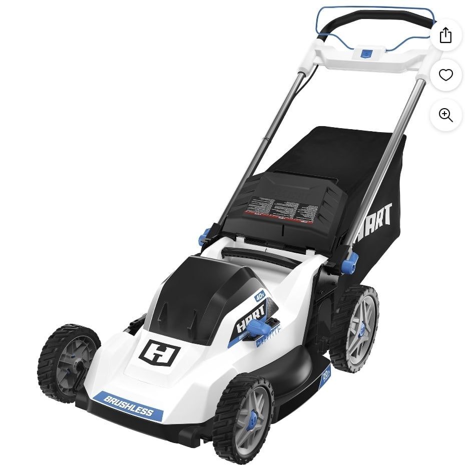 Hart 40v mower kit battery and charger included