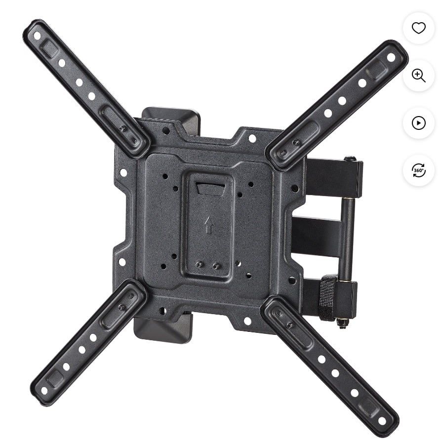 onn. Full Motion TV Wall Mount for 19 to 50 TVs