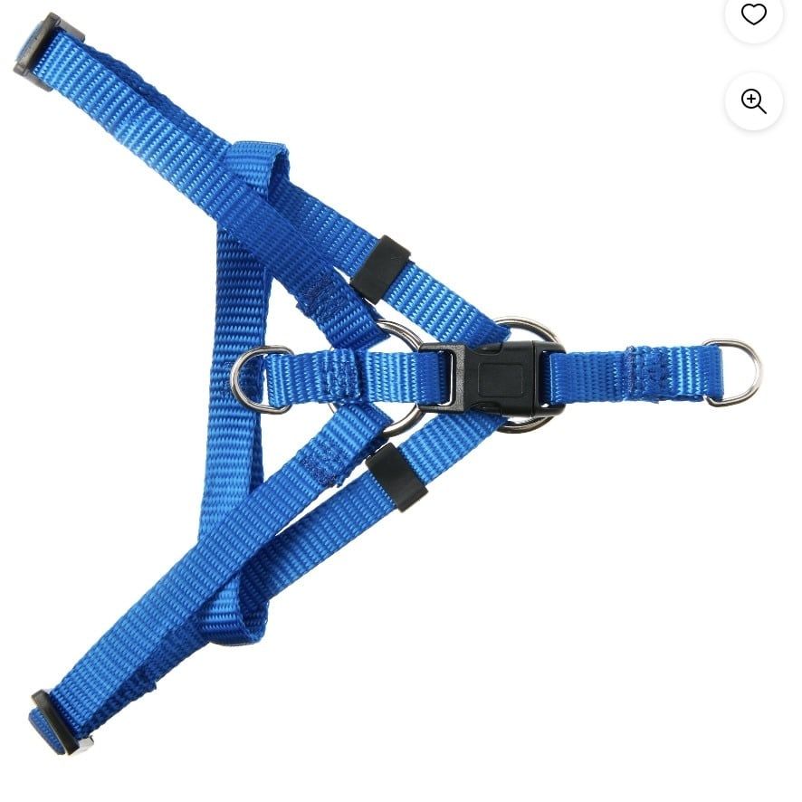 Vibrant Life Nylon Step-in Dog Harness, Blue, S (8 to 14 Chest Size)