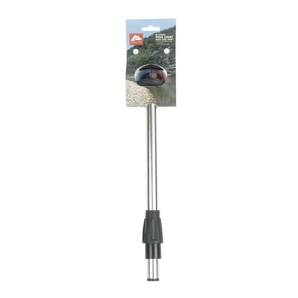 Ozark Trail Marine Red and Green Bi-Color Boat Pole Bow Light with Task Light