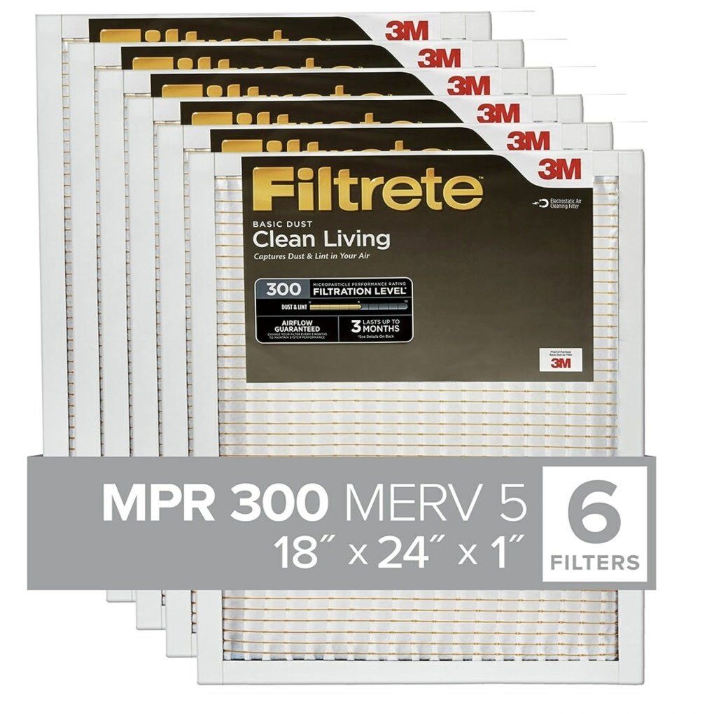 Filtrete 18x24x1 Clean Living Air Filters