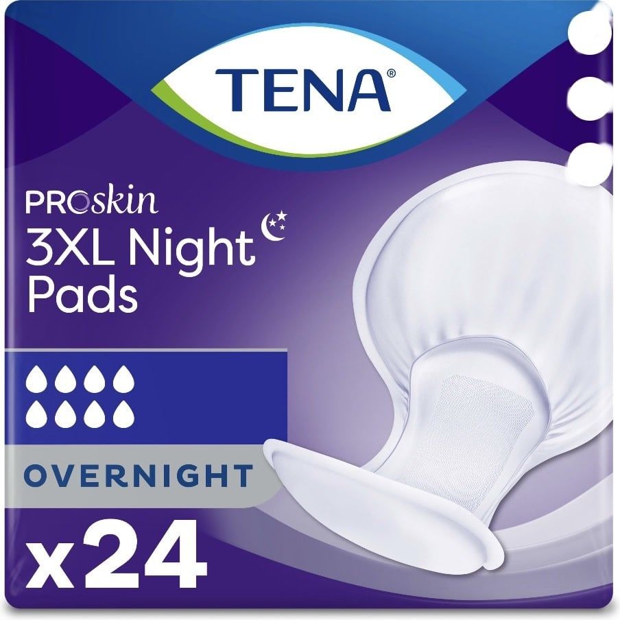 Tena proskin 3XL night pads 24 pk