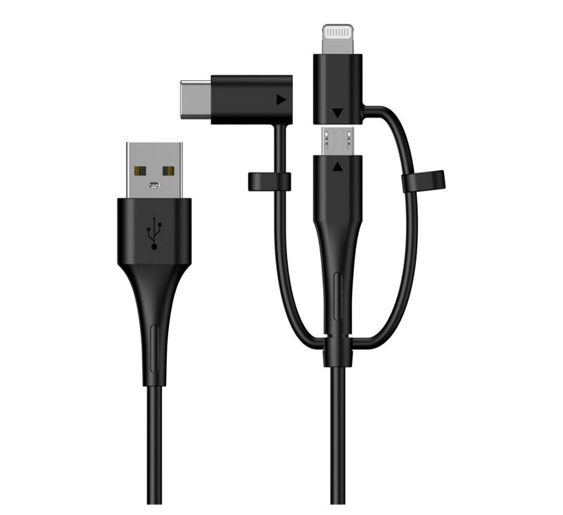 3 ft usb to multi attachment charging cable
