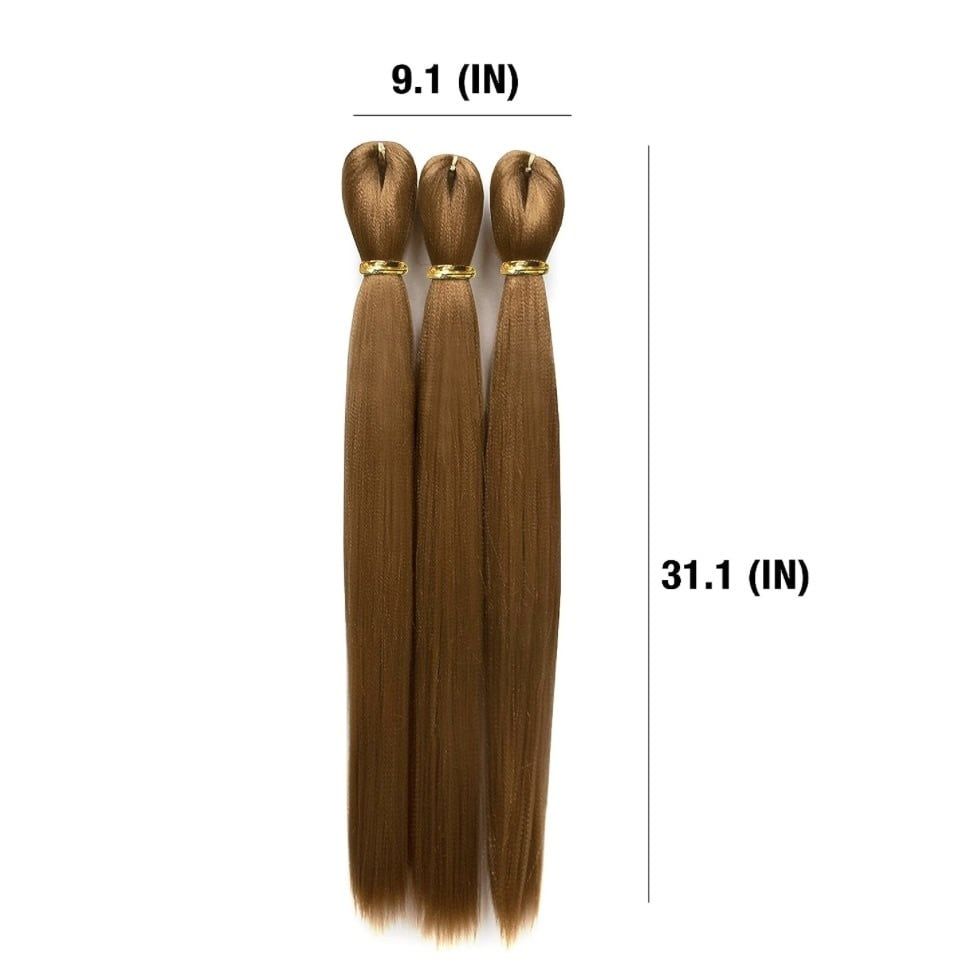 Darling Thrive Braid  Pre-stretched Braiding Hair Extensions, 52 Inch (3x per pack), Professional Soft Natural Texture hair, 100% Kanekalon Hair, Color 27
