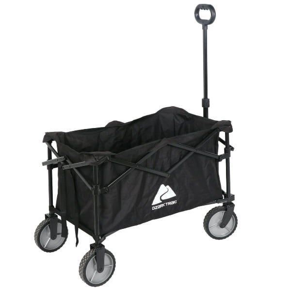 Ozark Trail Multi-Purpose Big Bucket Cart, Black Wagon
