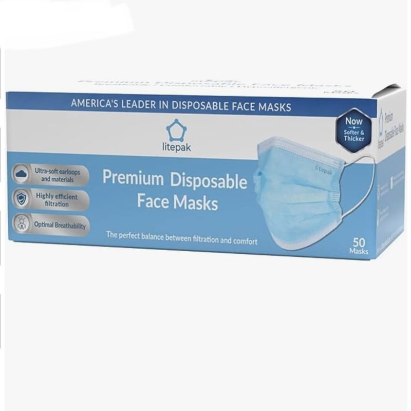Litepak Face Masks 50 Pack
