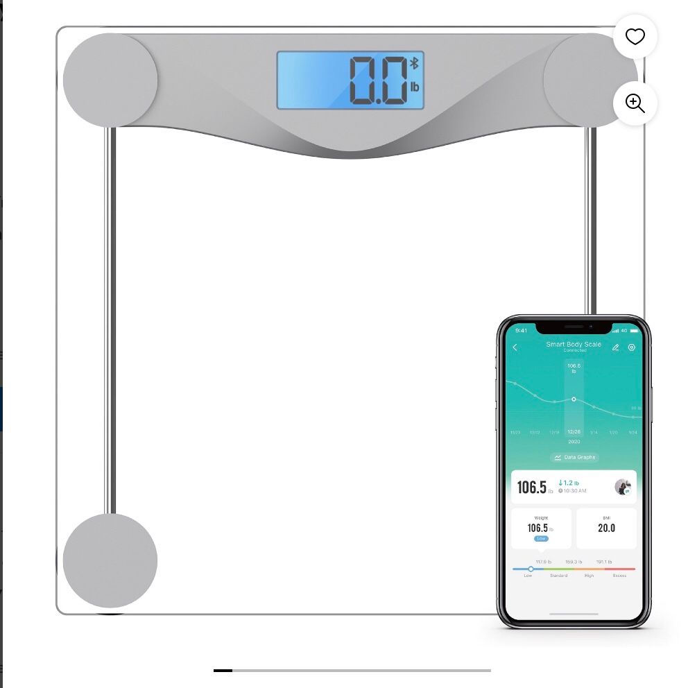 Etekcity Smart Body Weight Scale, Digital