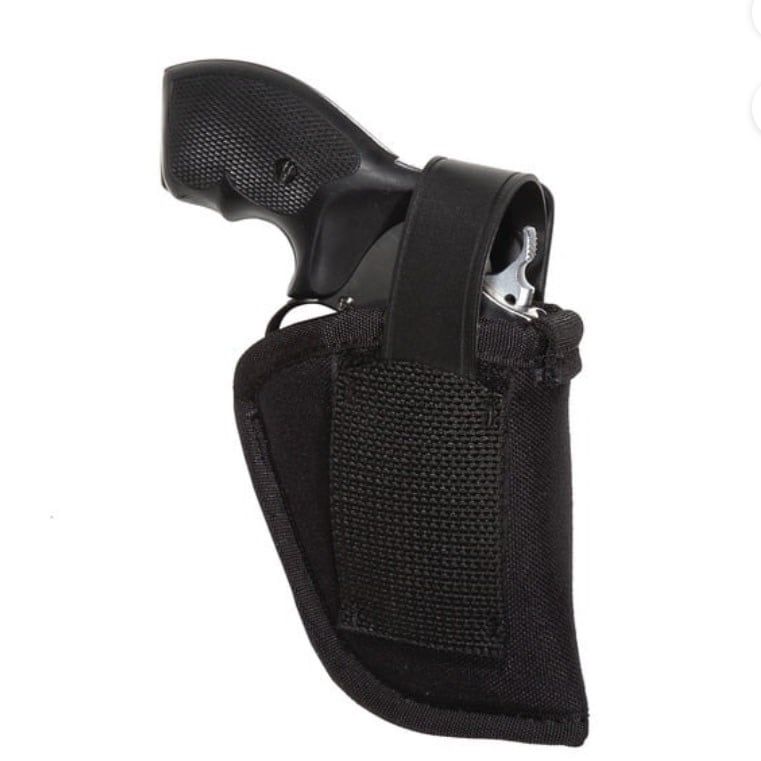 Uncle Mikes Sidekick Hip Holster for Small Frame Revolver, Ambidextrous, Size 36, Black, Nylon, 7036