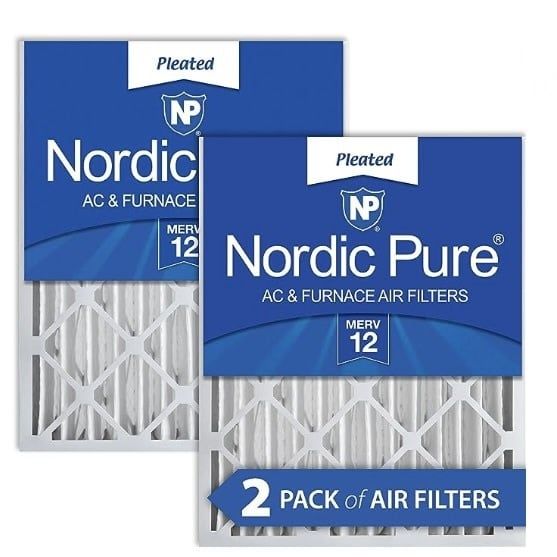 Nordic pure air filter 16 x 24 x 4 (2 pk)