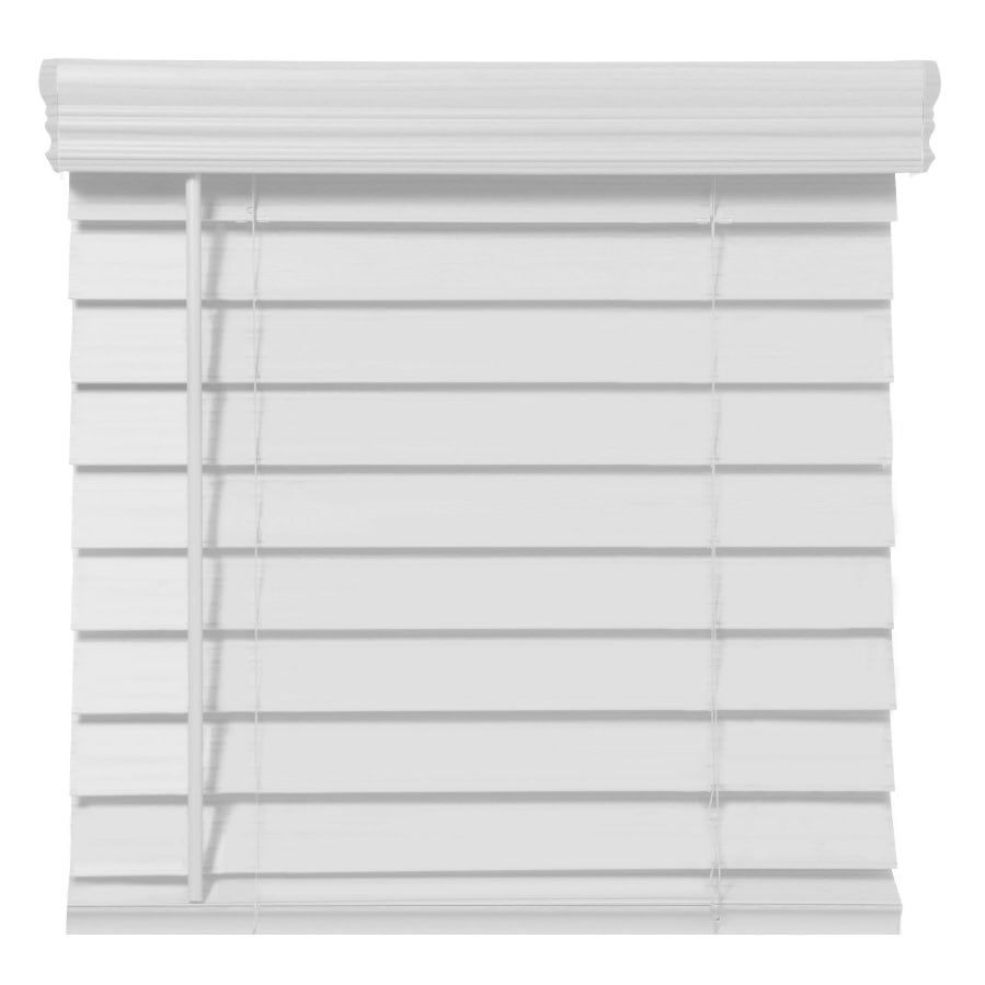 Richfield Studios 2.5 Cordless Faux Wood Blinds, White