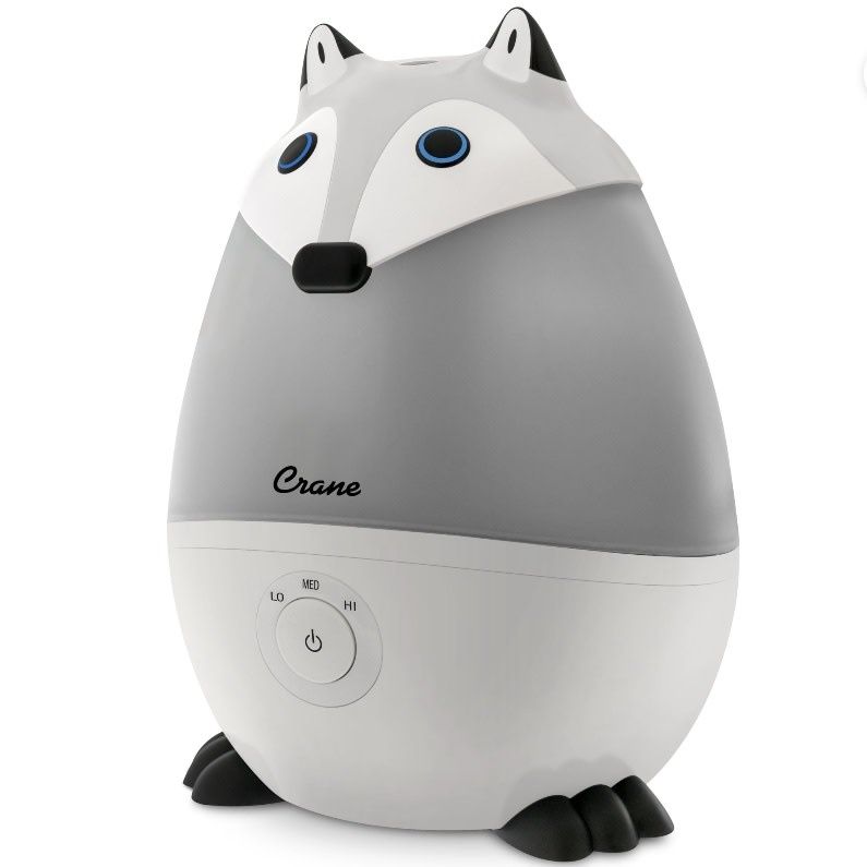 Crane USA Mini Adorable Ultrasonic Cool Mist Humidifier, 0.5 Gallon, 15 Hr Run Time, Optional Vapor