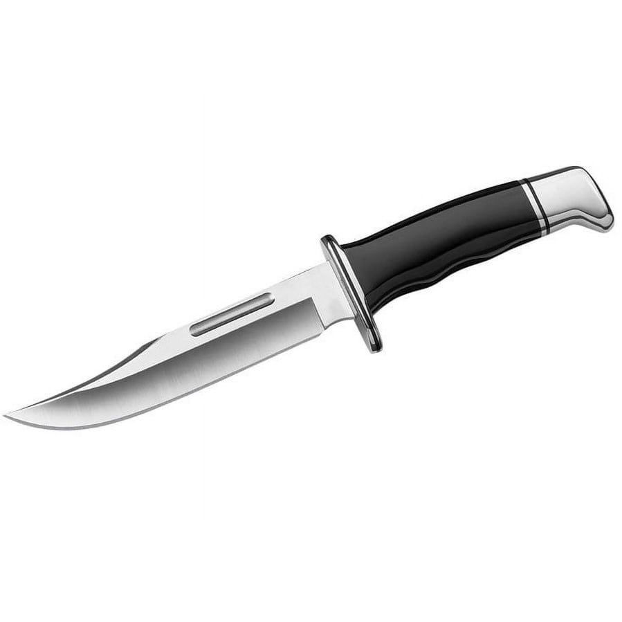 Buck Knives Special,black Handle,leather Sheath