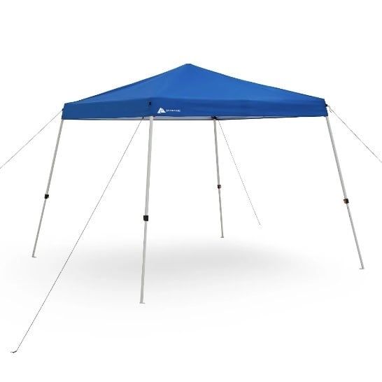 Ozark Trail 10 x 10 Instant Slant Leg Canopy, Blue, outdoor canopy