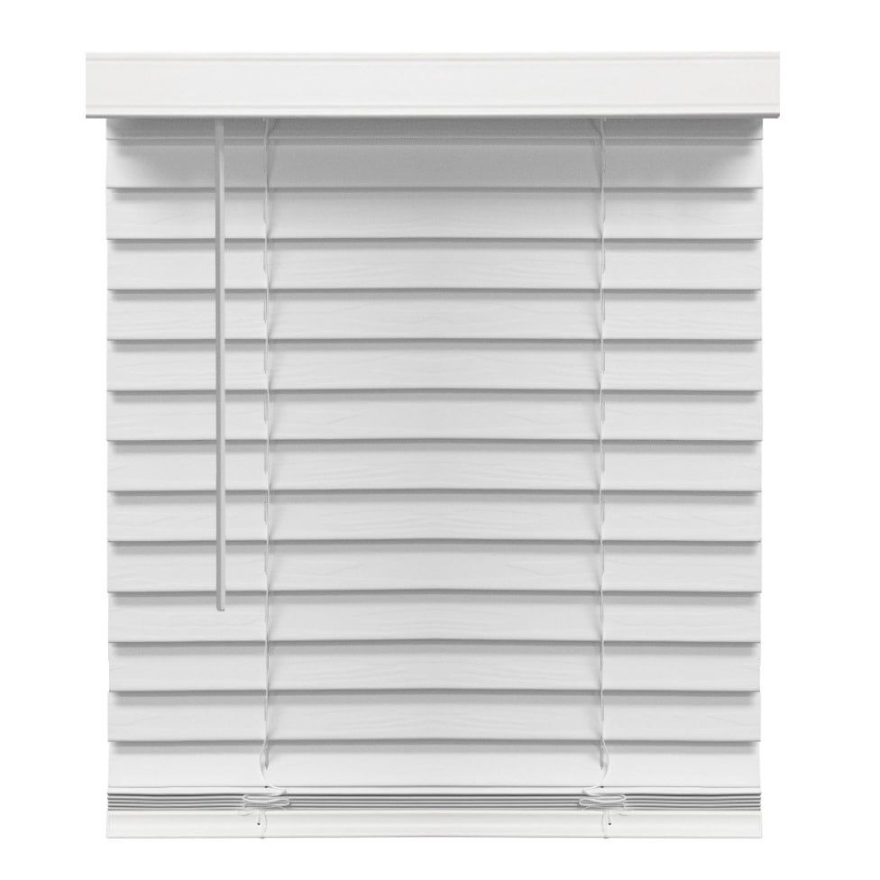 Richfield Studios 2 Cordless Faux Wood Blinds, White
