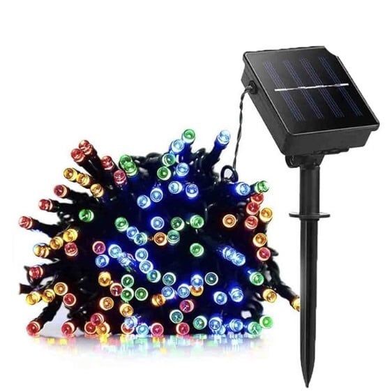 100 LED Multicolored Solar String Lights