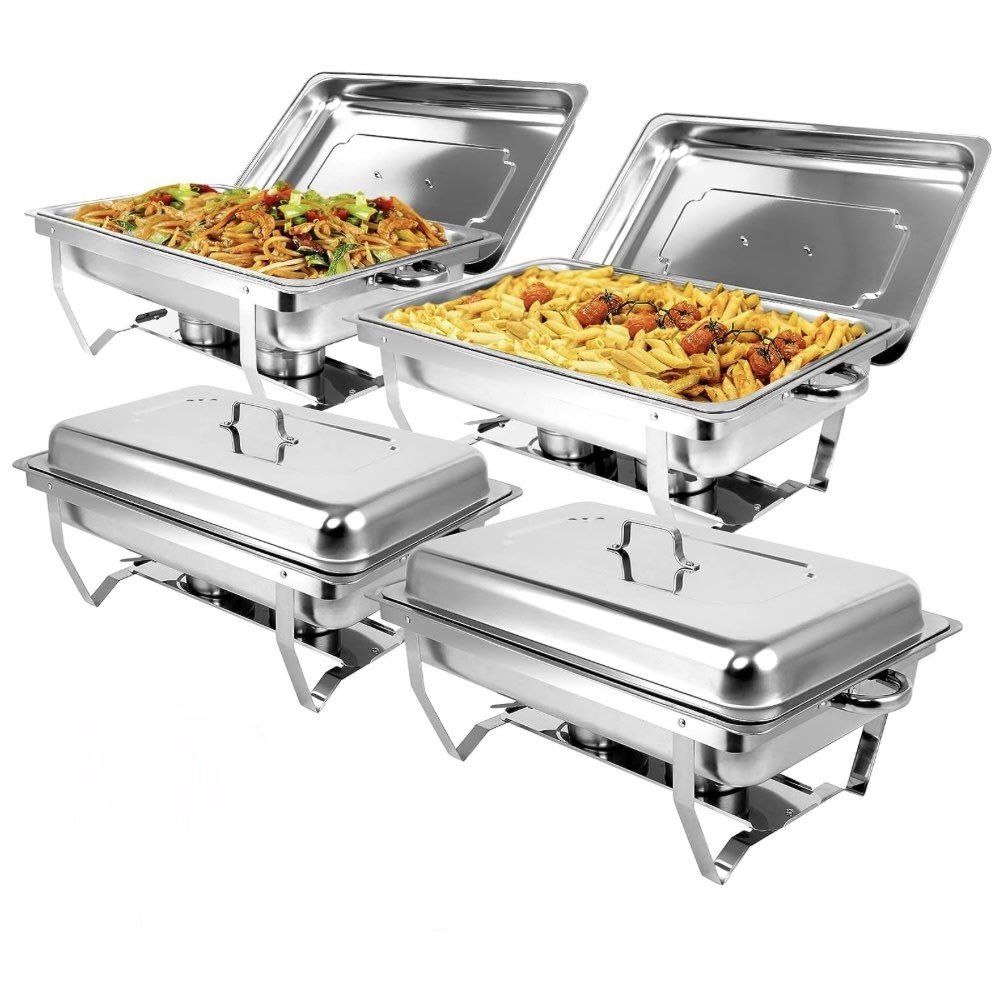 4 Pack 8QT Chafing Dish Buffet Set