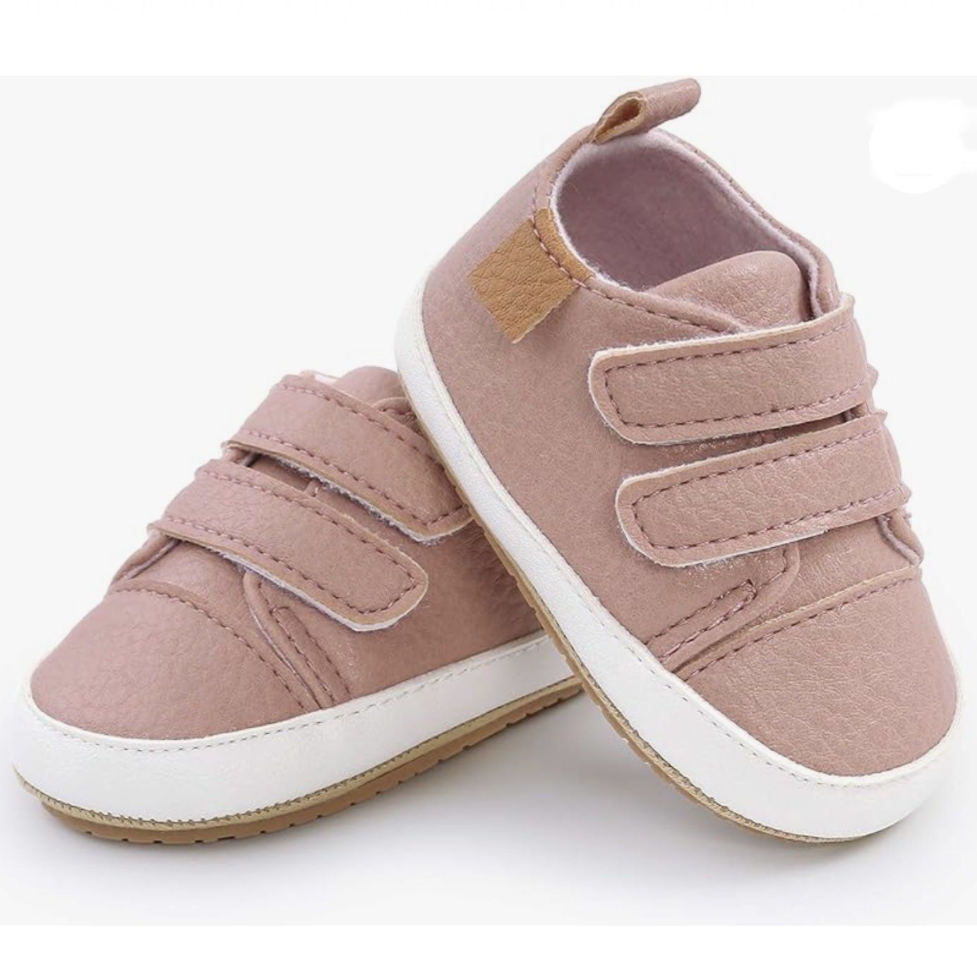 SOFMUO Baby Boys Girls High Top Ankle PU Leather Sneakers