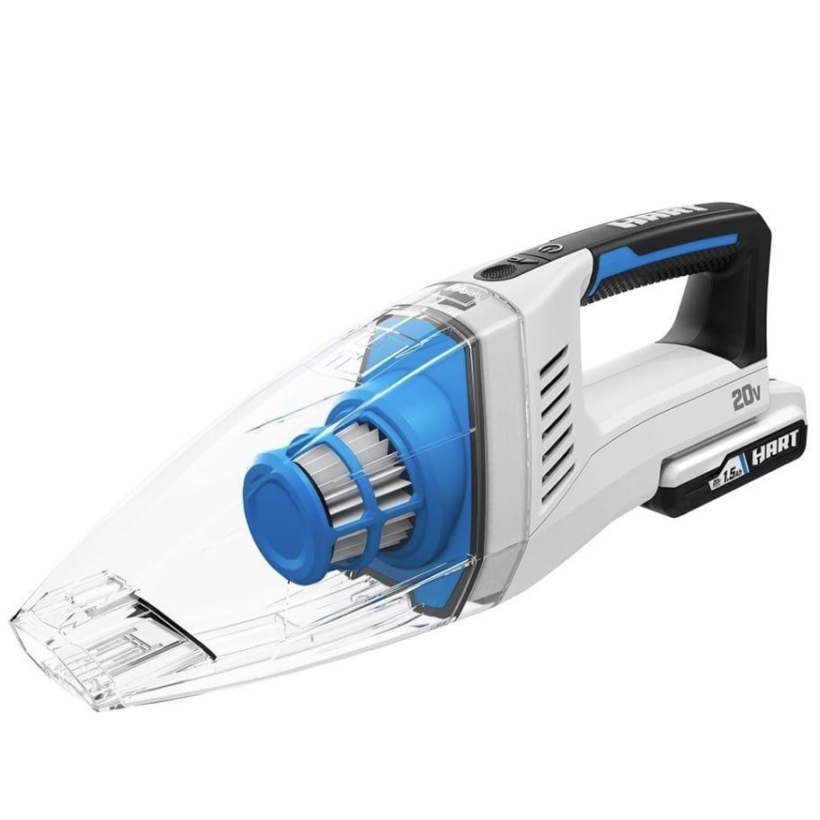 HART 20-Volt Cordless Hand Vacuum, (1) 1.5 Ah Lithium-Ion Battery