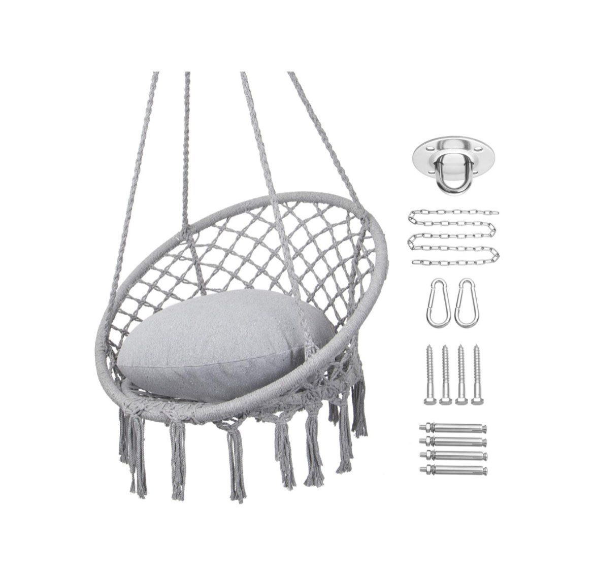 Rope Hammock chair swing - GRAY