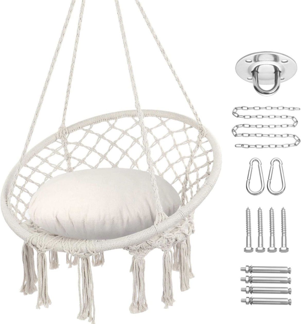 Rope Hammock chair swing - BEIGE