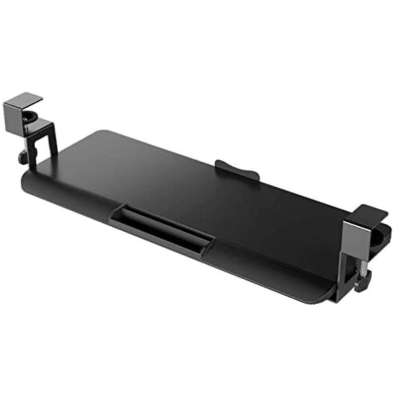 Clamp-On Keyboard Tray Computer Desk Extender