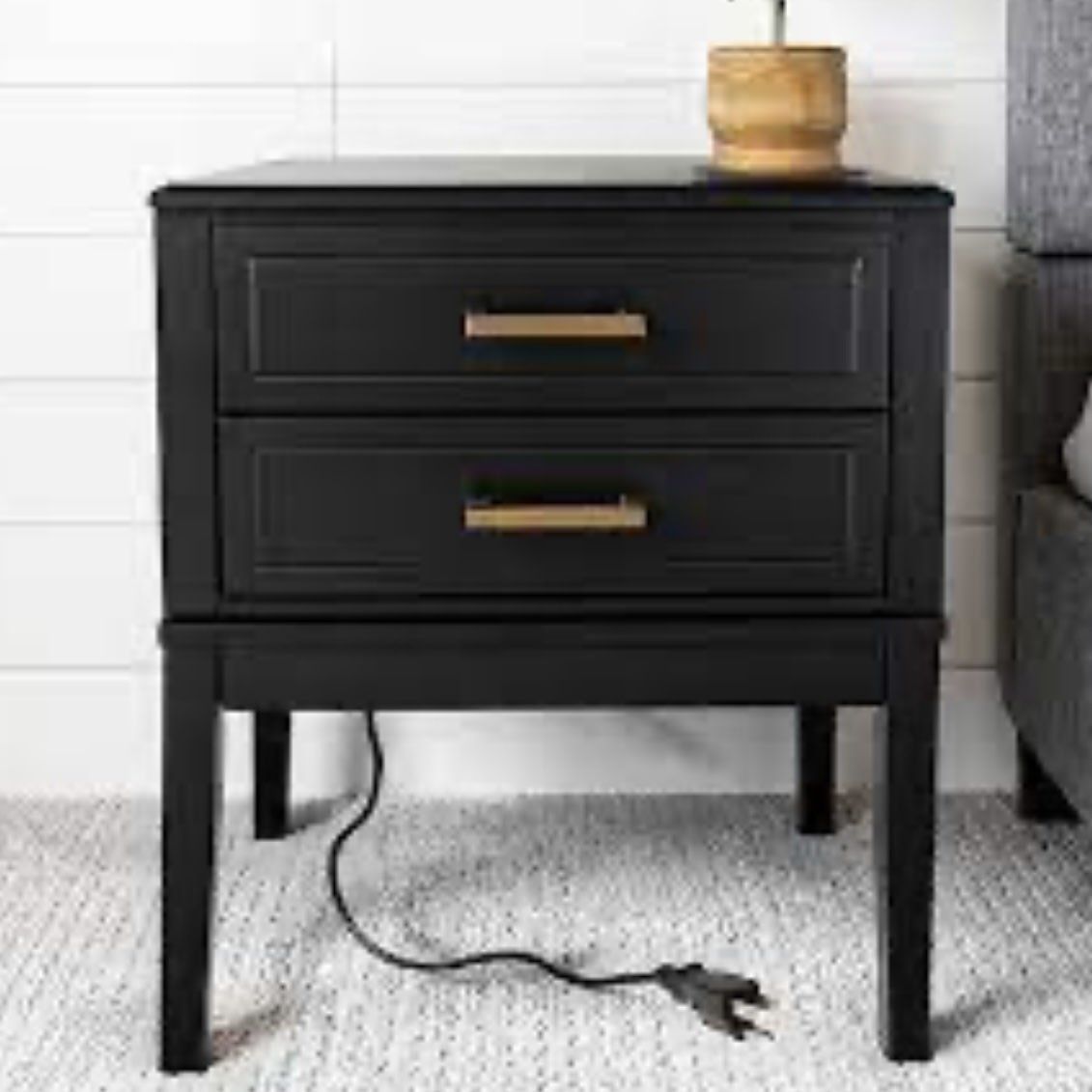 Apoc home designs black nightstand