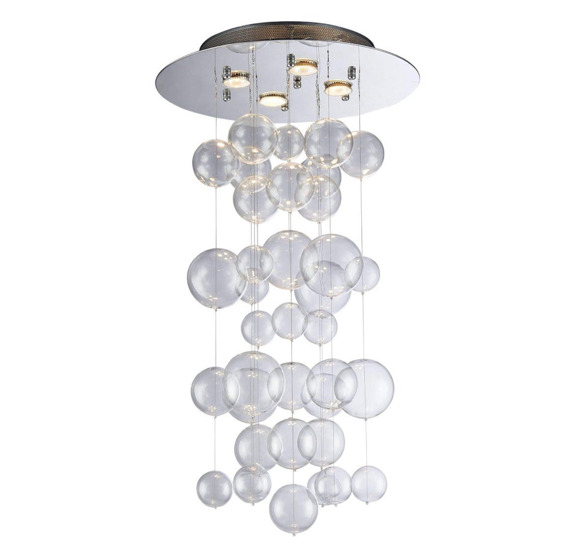 Modern glass raindrop chandelier