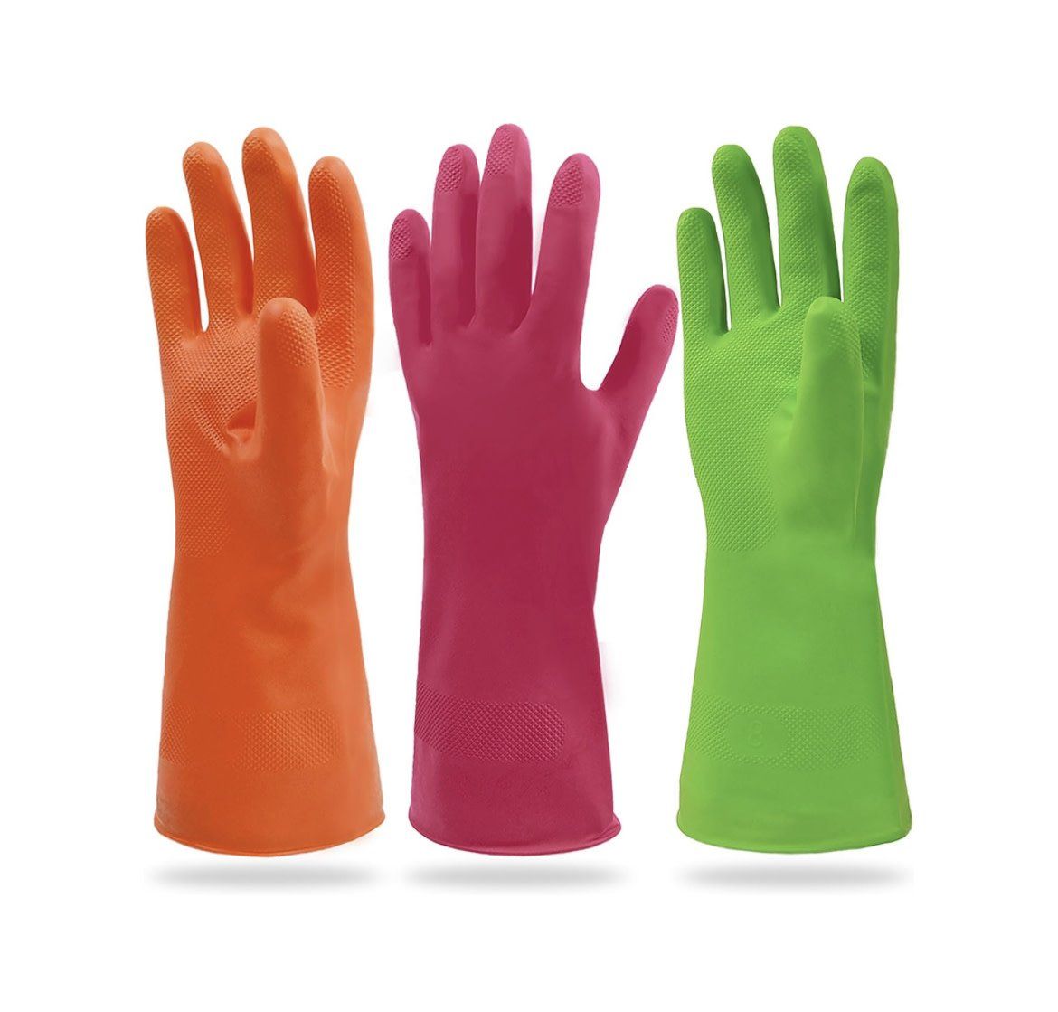 Cleanbear synthetic rubber gloves set of 3