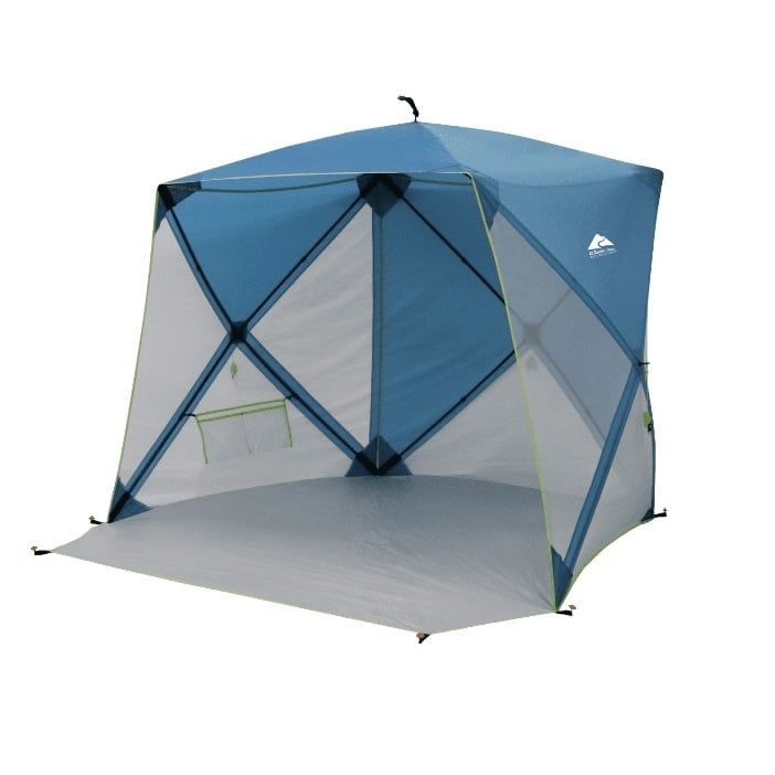 Ozark Trail 6.8 ft x 5.9 ft Pop-up Beach Shelter, Blue