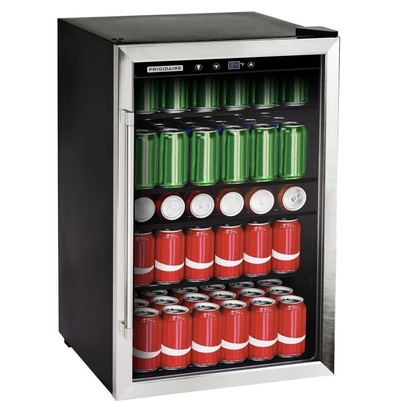 Frigidaire 4.4 Cu. ft. 126-Can Beverage Center Refrigerator, EFMIS155, Stainless Steel